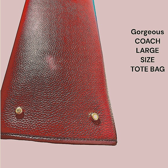 LARGE COACH DEMSEY TOTE EXCELLENT CONDITION & BEAUTIFUL COLOR-CROSSBODY TOTE - Picture 13 of 16